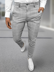 Pánske chino nohavice sivé OZONEE DJ/5522Z