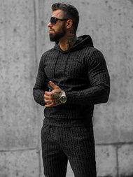 Pánska Tepláková Súprava Čierny OZONEE O/D7263/9102