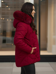 Dámska bunda bordová OZONEE JS/16M9296/06Z