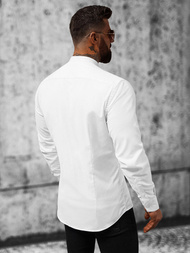 Pánska košeľa biela OZONEE O/V07