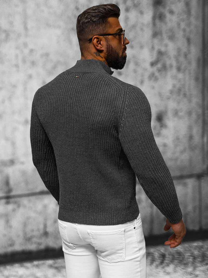 Pánsky Sveter Grafitový OZONEE NB/MM6020/3