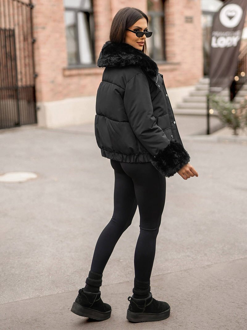 Dámska Zimná Bunda Čierna OZONEE O/H833