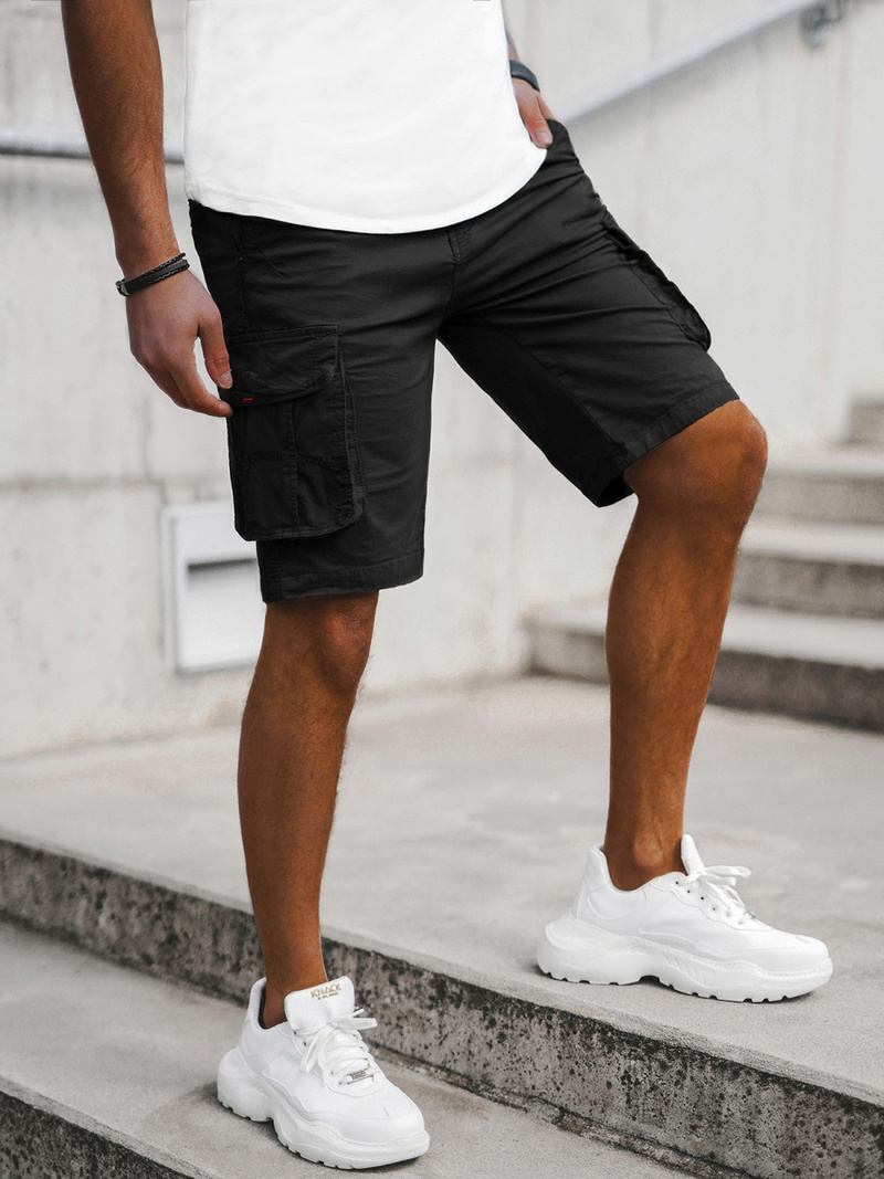 Pánske Chino Kraťasy Čierne OZONEE T/XX160086/1