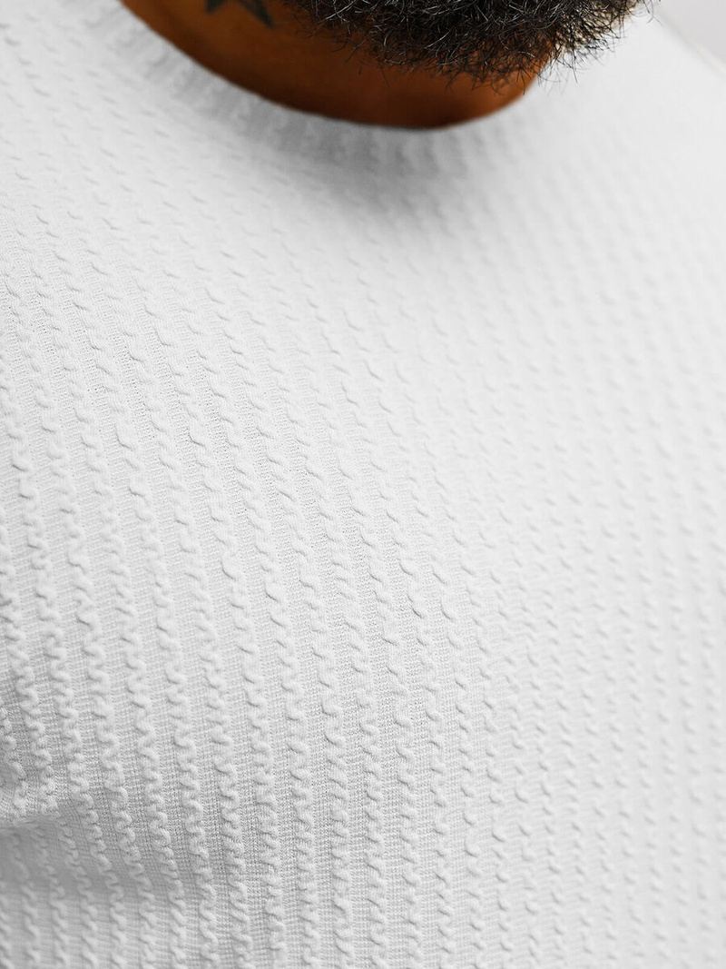 Pánske Tričko Biele OZONEE O/7766T