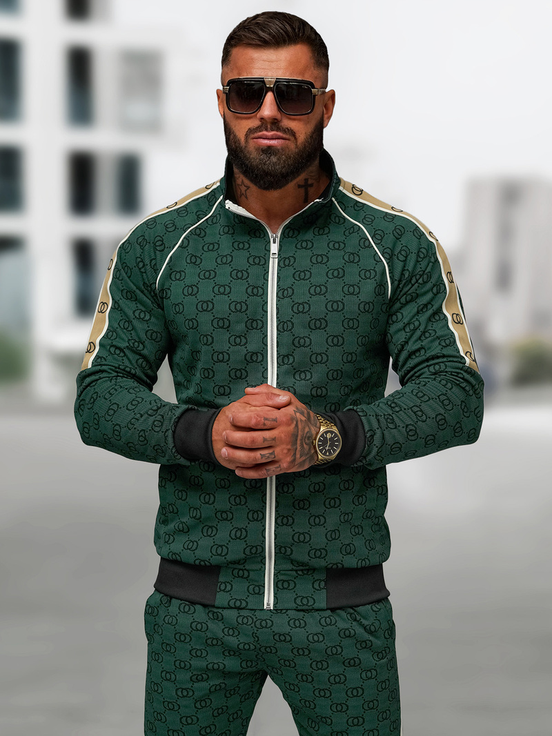 Pánska Tepláková Súprava Zelený OZONEE O/FF5110AB