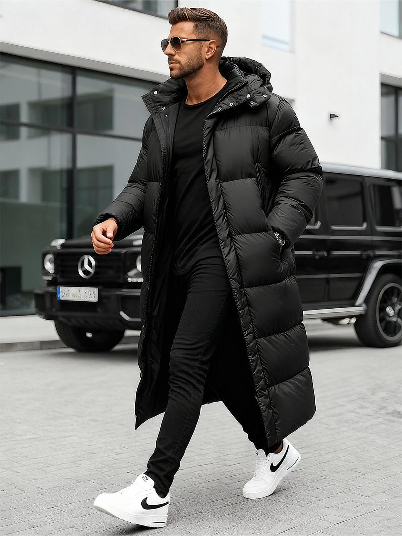 Pánska Bunda Čierna OZONEE O/M3202Z