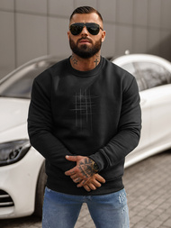 Pánska Mikina Čierna OZONEE JS/8B1361/3