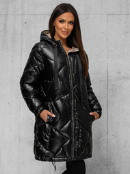 Dámska bunda čierna OZONEE JS/5M3189/392Z