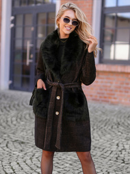 Dámsky Kabát Čierne OZONEE JS/53M5200/1