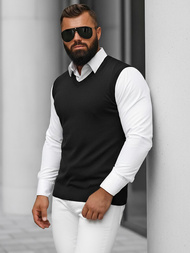 Pánsky Sveter Čierny OZONEE NB/MM6005/4Z