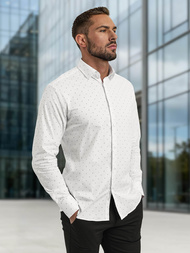 Pánska košeľa biela OZONEE V/V180