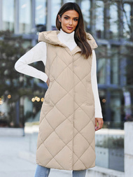 Dámska vesta béžová OZONEE JS/5M3165/62