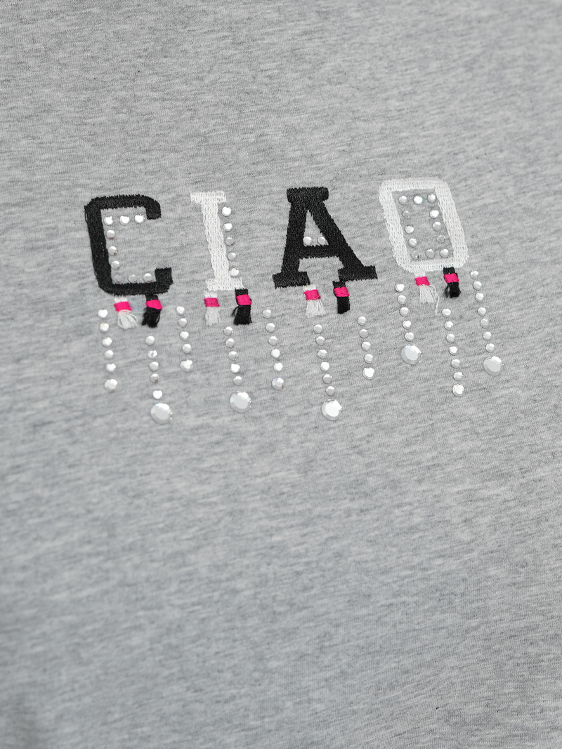 Dámske Tričko Sivé OZONEE JS/RJ77542