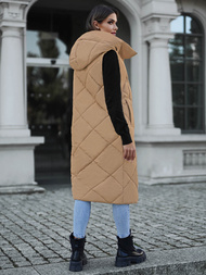 Dámska vesta camelová OZONEE JS/5M3165/84Z