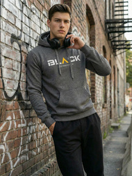 Pánska Mikina Grafitová OZONEE JS/8B1756/5Z