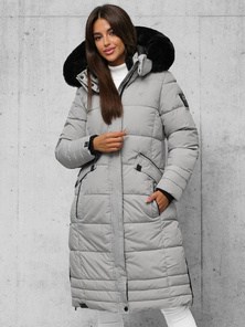 Dámska bunda sivé OZONEE O/W377