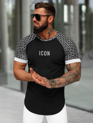 Pánske Tričko Čierne OZONEE O/B1212