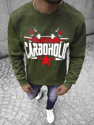 Pánska Mikina Zelené OZONEE JS/Y10089