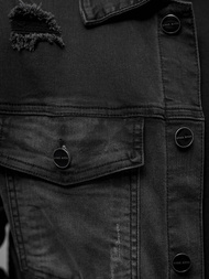 Pánska Riflová Bunda Čierna OZONEE NB/MJ506NZ