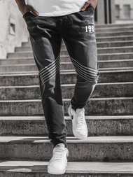 Pánske jogger rifle Čierne OZONEE JS/KK1103