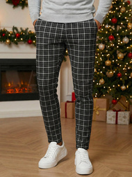 Pánske Chino Nohavice Čierne OZONEE DJ/5515Z