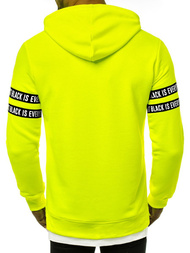 Pánska Mikina žltá neón OZONEE MACH/3123