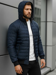 Pánska Bunda Námornícka modrá OZONEE JS/MY13Z