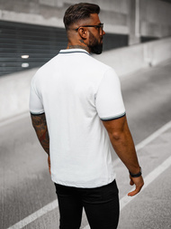 Pánska Polokošeľa Bielé OZONEE O/DA736