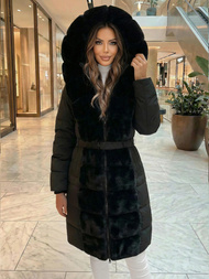 Dámska bunda čierna OZONEE JS/5M3158/392Z