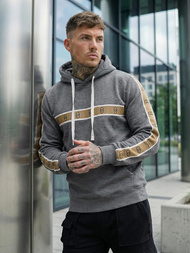 Pánska Mikina Grafitová OZONEE JS/8B1729/5Z