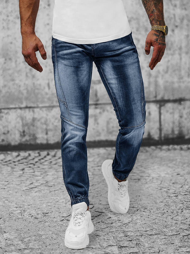 Pánske Jogger Nohavice Tmavomodré OZONEE NB/MP0115BS