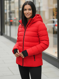 Dámska Zimná Bunda Červená OZONEE JS/M769/270