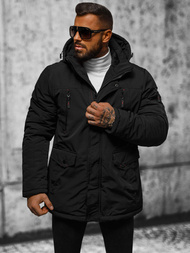 Pánska Bunda Čierna OZONEE JS/5M718/392