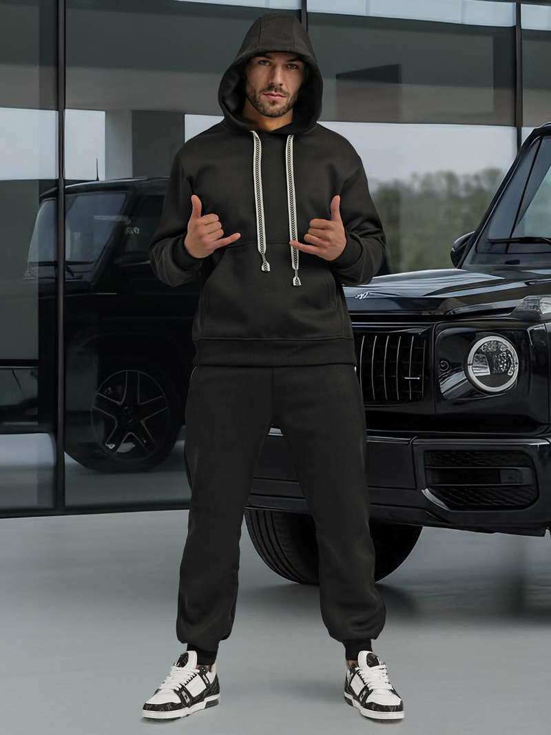 Pánska Tepláková Súprava Čierny OZONEE O/3C582AB