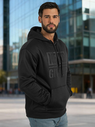 Pánska Mikina Čierna OZONEE JS/8B1983/3