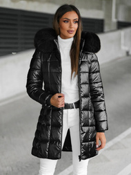 Dámska Bunda Čierna OZONEE JS/16M9120/392Z