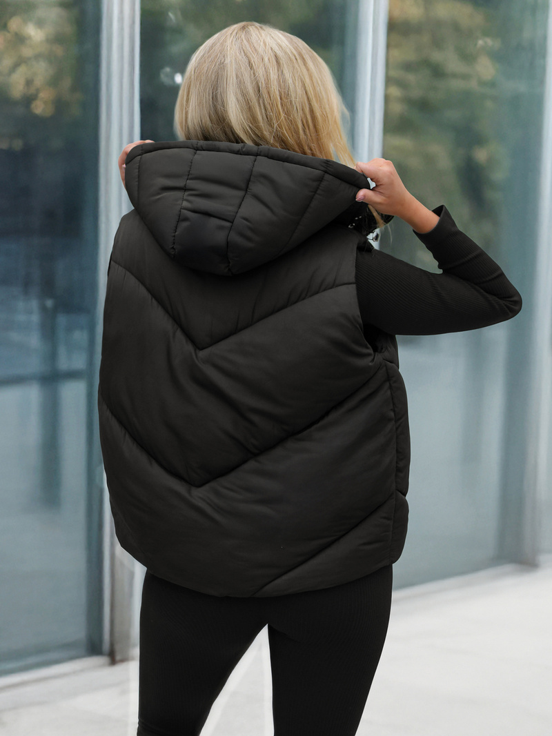 Dámska Vesta Čierna OZONEE JS/16M9291/392