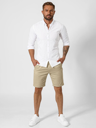 Pánske chino kraťasy béžové OZONEE TMK/DC809/5Z