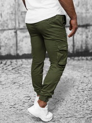 Pánske Chino Jogger Nohavice Zelené OZONEE NB/MP0201MV