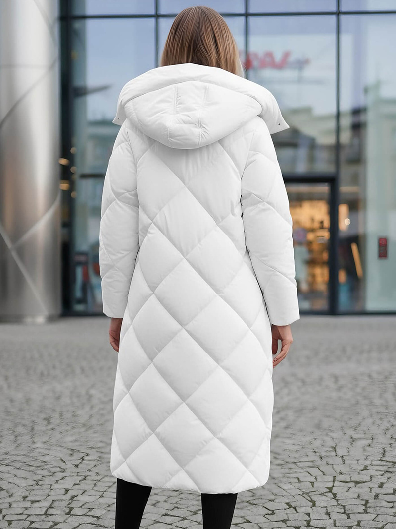 Dámska bunda biela OZONEE JS/5M3173/281Z