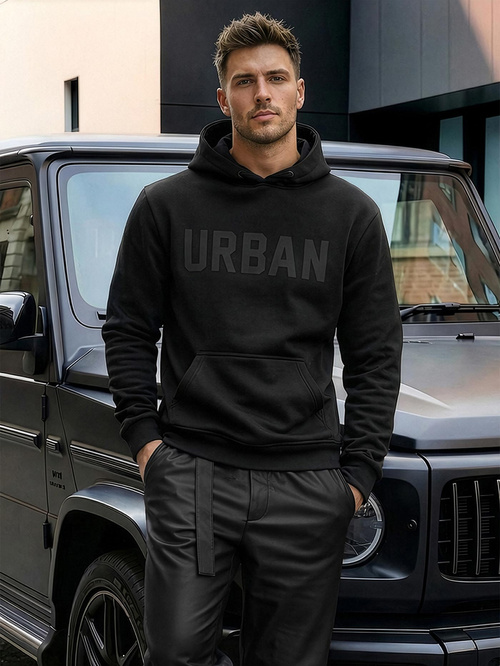 Pánska Mikina Čierna OZONEE JS/8B1990/3