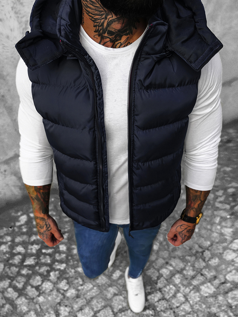 Pánska vesta námornícka modrá OZONEE N/7129