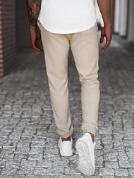 Pánske chino nohavice béžové OZONEE DJ/5539Z