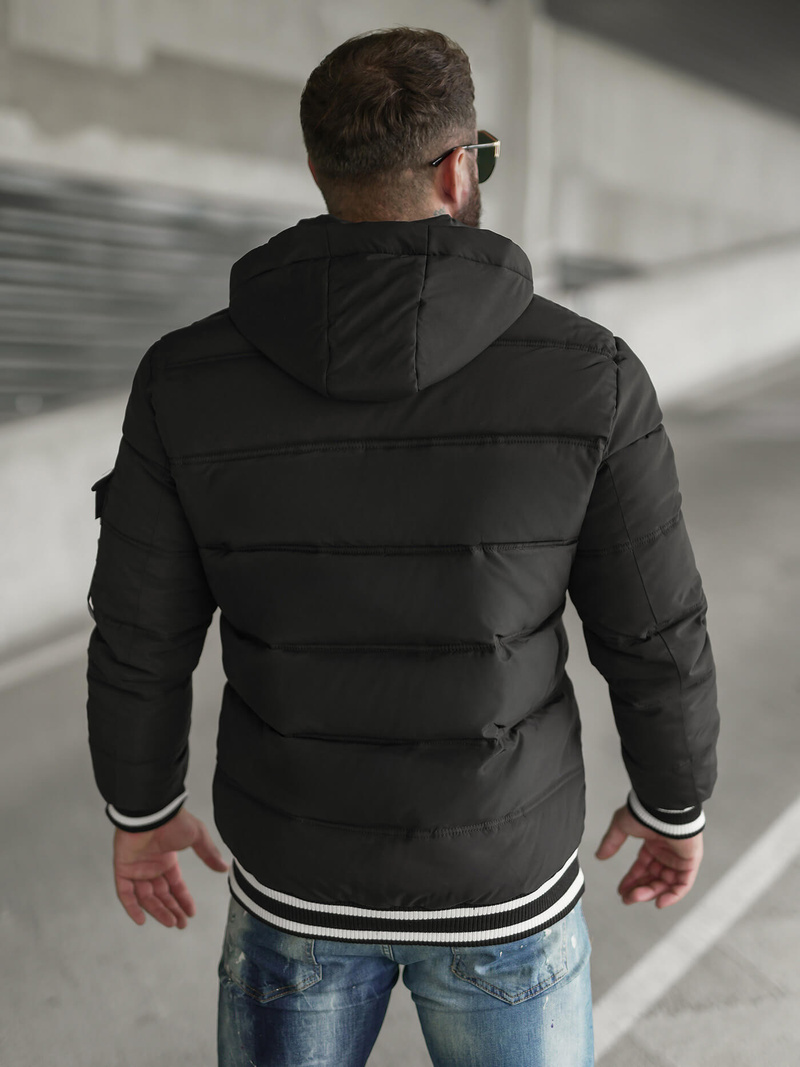 Pánska Bunda Čierna OZONEE JS/57M7501/392Z