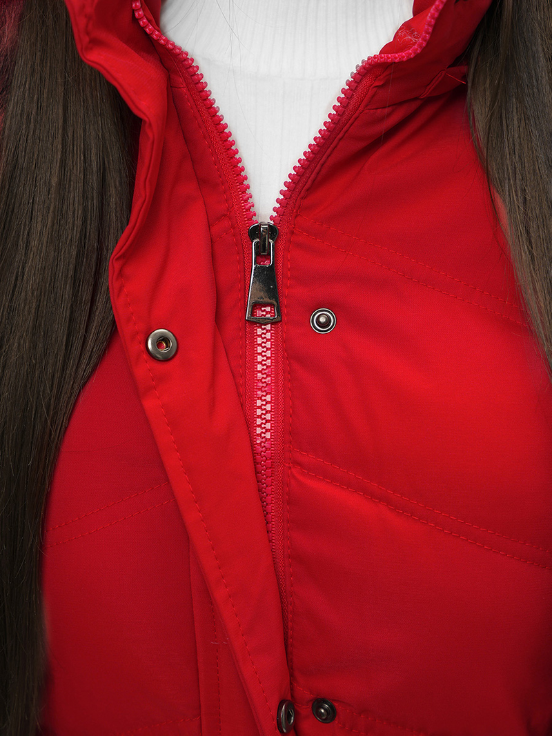 Dámska Zimná Bunda Červená OZONEE JS/M9057/270