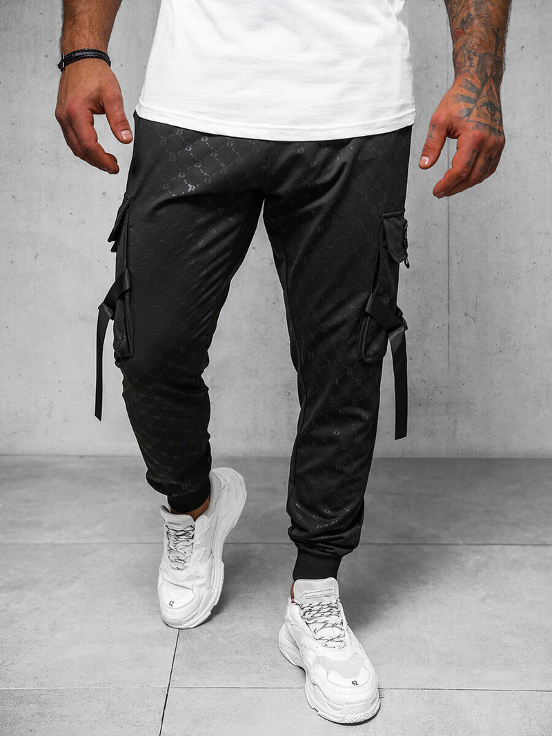 Pánske Tepláky Čierne OZONEE O/PS6021