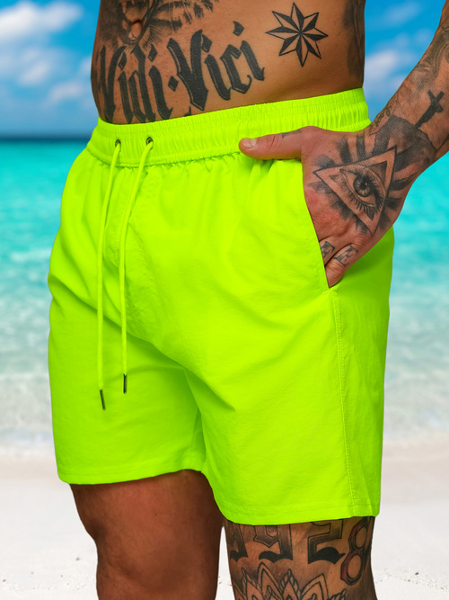 Pánske Kúpacie Šortky žltý-Neon OZONEE JS/XL018/81