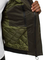 Pánska Bunda Tmavo-Zelená OZONEE JS/2019005