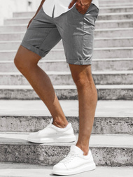 Pánske chino kraťasy grafitové OZONEE DJ/1011