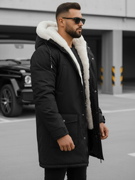 Pánska Zimná Bunda Čierna OZONEE JS/5M120/392Z